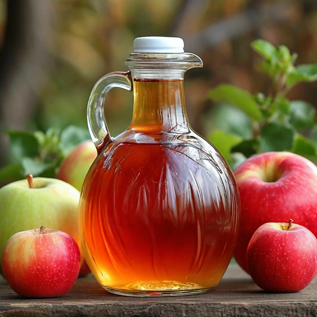 Apple cider vinegar ingredient supporting digestion, metabolism, & natural detox in wellness drinks