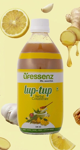 Lup-Tup herbal heart health drink with ginger, garlic, lemon & honey supports cardiac care Tamil Nadu