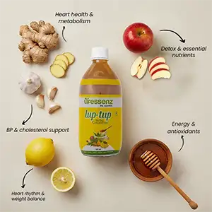 Herbal Lup-Tup ACV drink supports heart function, improves blood circulation, & boosts daily wellness